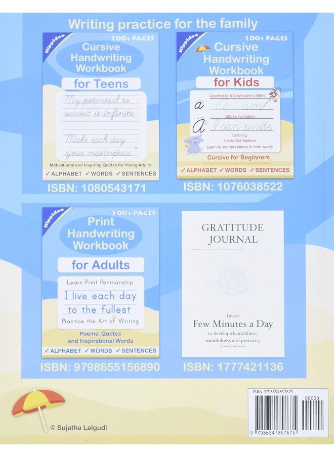 Print Handwriting Workbook for Teens: Improve your printing handwriting & practice print penmanship workbook for teens and tweens  - Image 2