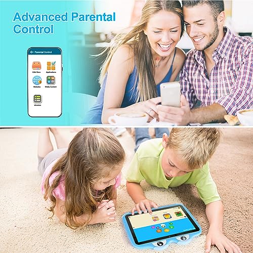 Trayoo Kids Tablet 10.1 Inches Tablet for Kids, Android 11 64GB Tablets for Kids with Case, Google Play, YouTube, Dual Camera, WiFi, Bluetooth, Apps Pre-Installed, Education, Parent Control (Blue) - Image 4