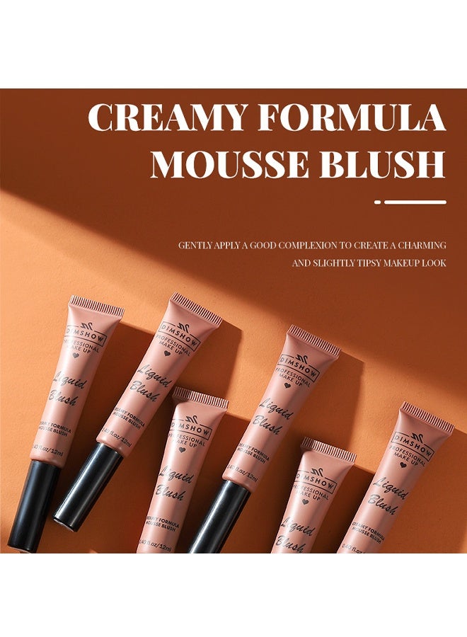 ديمشو أحمر الخدود السائل ، أحمر الخدود الكريمي ، أحمر الخدود السائل الكريمي غير اللامع ، أحمر الخدود السائل الملون ، ظلال العيون وأحمر الشفاه ، أحمر الخدود المرطب طويل الأمد # 01 - Image 3