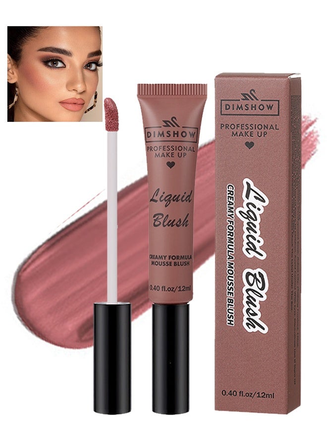 ديمشو أحمر الخدود السائل ، أحمر الخدود الكريمي ، أحمر الخدود السائل الكريمي غير اللامع ، أحمر الخدود السائل الملون ، ظلال العيون وأحمر الشفاه ، أحمر الخدود المرطب طويل الأمد # 01 - Image 1
