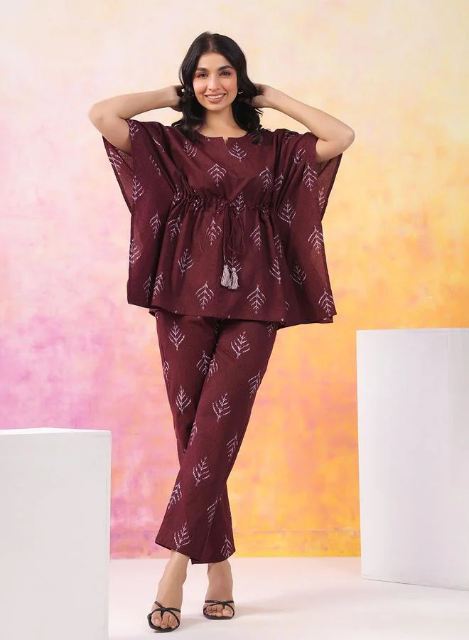Take Two Women Drawstring Kaftan and Pants Co-Ords By ICHAA