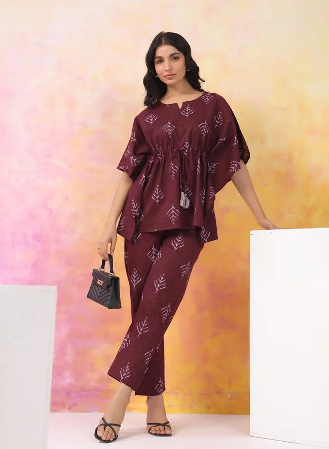 Take Two Women Drawstring Kaftan and Pants Co-Ords By ICHAA