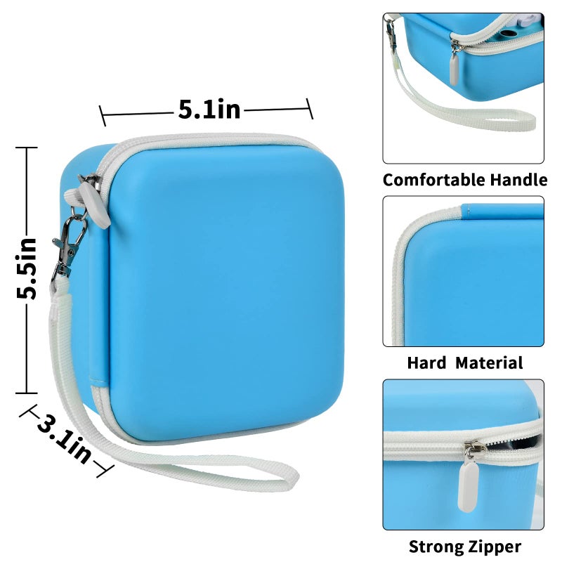 PAIYULE Kids Instant Print Camera Case Compatible with ESOXOFFORE for Dylanto for DUDUDRAGON for GKTZ for ETIKEZ for Dafotil for Careenoah for Aasonida Digital Video Prints Paper Bag (Box Only) Blue - Image 3