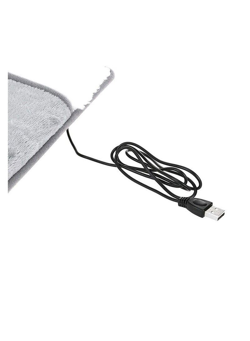 Generic USB Electric Heating Pad Foot Massager - Portable Ultra Soft Flannel, Auto Off Functionality, Electric Foot Warmer for Men and Women, Reduces Pain, Washable Household Essential  - Image 5