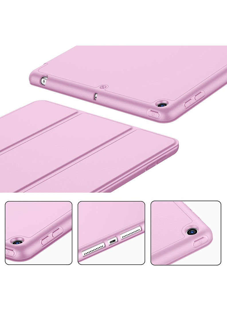 Theodor - Case Compatible with iPad 10.2 Inch 2021/2020/2019, for iPad 9th/8th/7th Generation Smart Case with Pencil Holder, Protective Case with Soft TPU Back, Auto Sleep/Wake Cover, Purple - Image 1