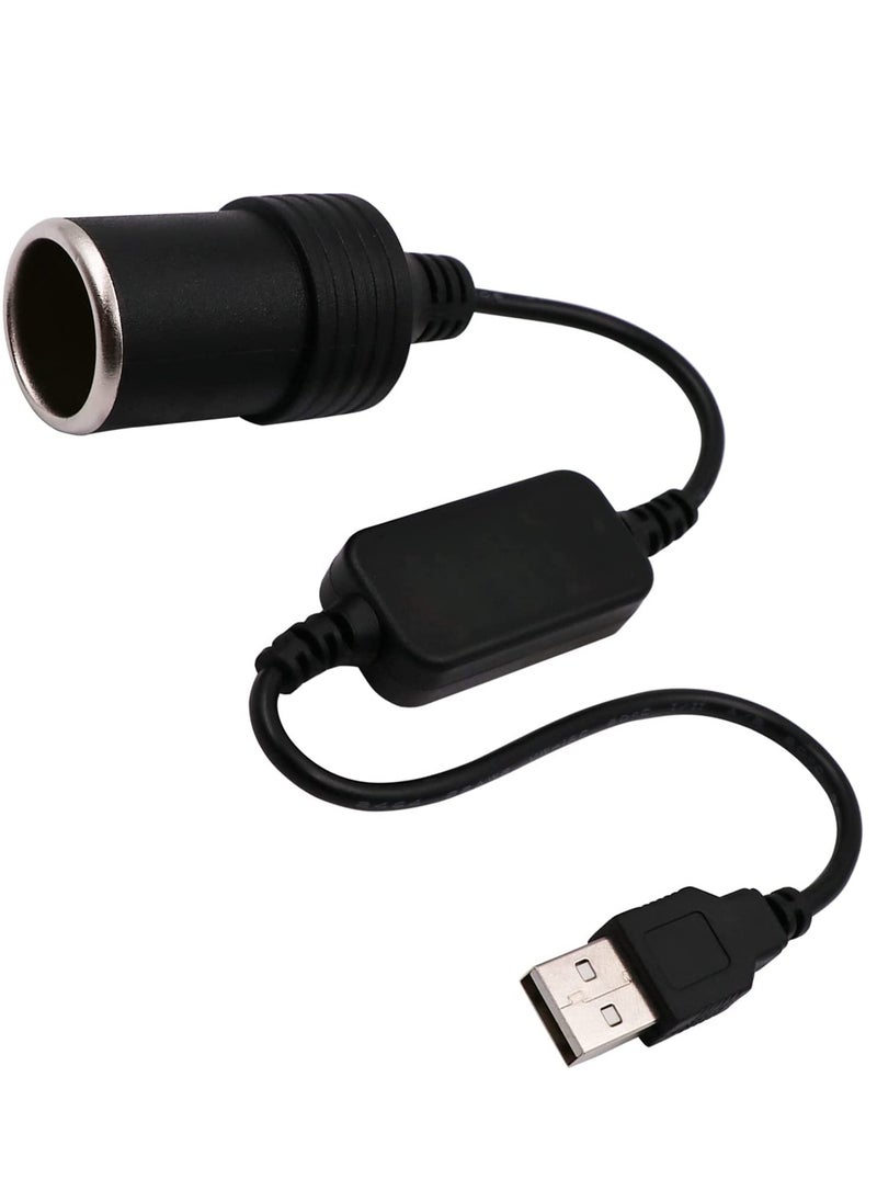 KASTWAVE USB A Male to 12V Car Socket Female Converter Cable  - Image 1