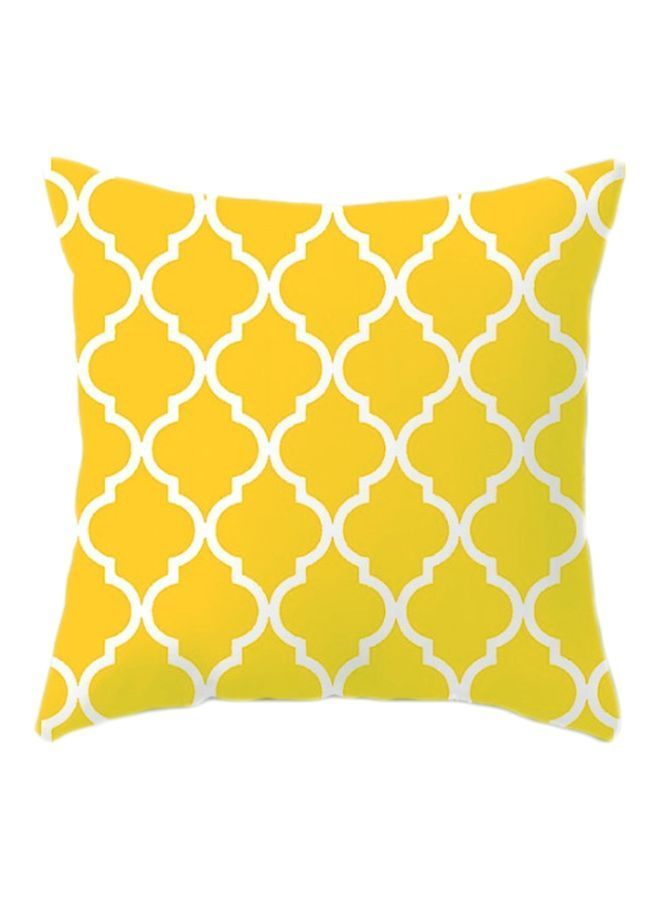 نيبمينينت غطاء وسادة مطبوع أصفر/ابيض 45x45سم