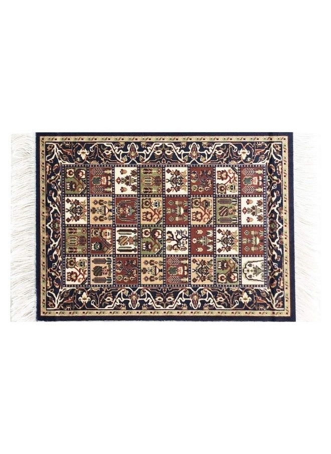 Inusitus - Dollhouse Mini Rugs, Set Of 4, Miniature Doll House Accessory, Carpets For 3” And 6” Dolls, 6 X 4, Rectangle, Kids Toy Furniture Carpeting Decor - Image 1