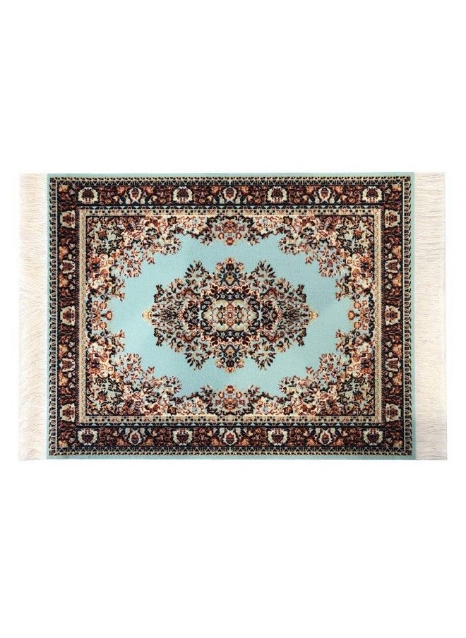 Inusitus - Dollhouse Mini Rugs, Set Of 4, Miniature Doll House Accessory, Carpets For 3” And 6” Dolls, 6 X 4, Rectangle, Kids Toy Furniture Carpeting Decor - Image 1