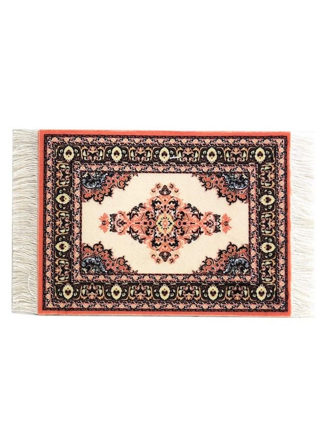Inusitus - Dollhouse Mini Rugs, Set Of 4, Miniature Doll House Accessory, Carpets For 3” And 6” Dolls, 6 X 4, Rectangle, Kids Toy Furniture Carpeting Decor - Image 1