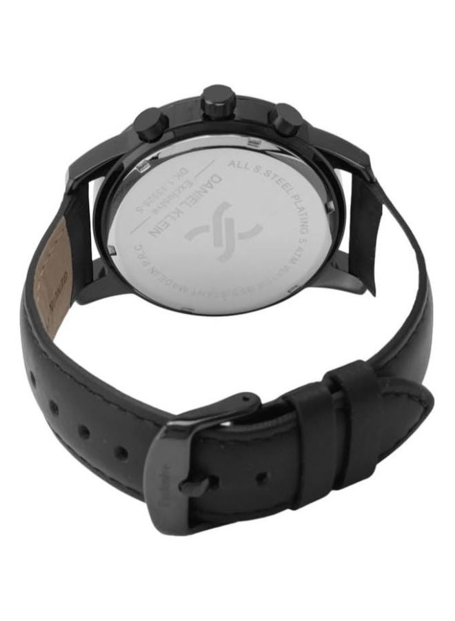 DANIEL KLEIN Leather Chronograph Wrist Watch DK.1.13528-5 - Image 2