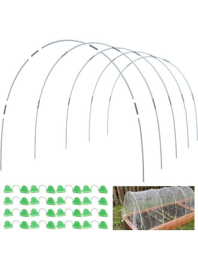 Generic Maxpace  Greenhouse Hoops For Diy 3.5Ft Or Wider Grow Tunnel, Rust-Free Fiberglass Support Hoops Frame For Garden Fabric, Diy Plant Support Garden Stakes, Gardening Supplies, 26Pieces  - Image 2