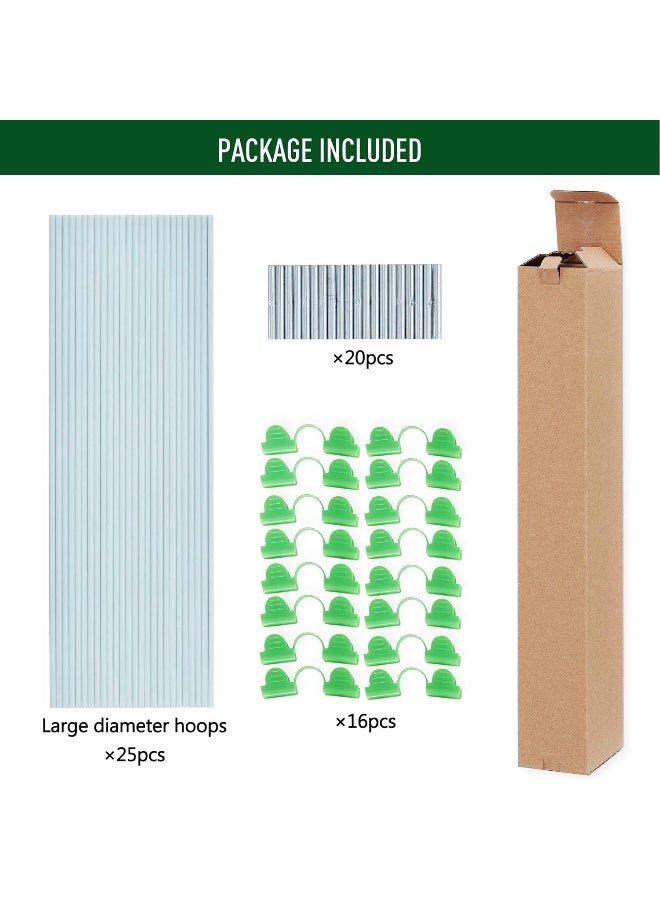 Generic Maxpace  Greenhouse Hoops For Diy 3.5Ft Or Wider Grow Tunnel, Rust-Free Fiberglass Support Hoops Frame For Garden Fabric, Diy Plant Support Garden Stakes, Gardening Supplies, 26Pieces  - Image 5