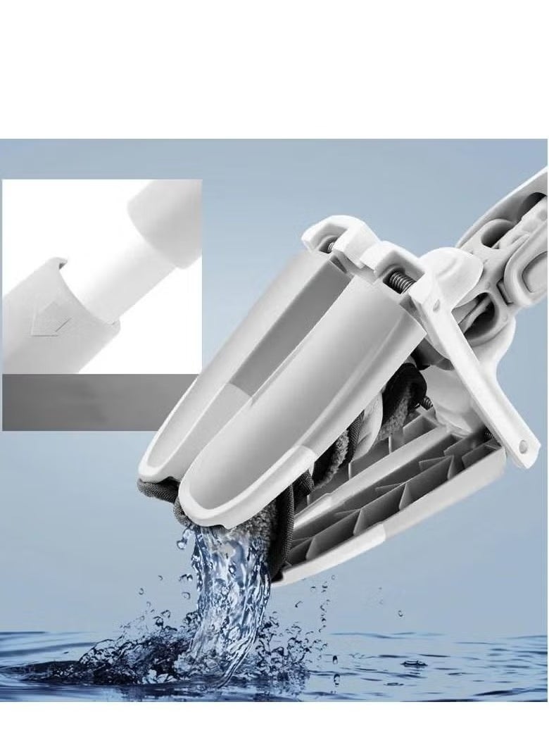 CME Self Spinning Mop 360 Degree Rotating Hands Free Spin Mop X Flat Pattern for Floor Cleaning  - Image 4