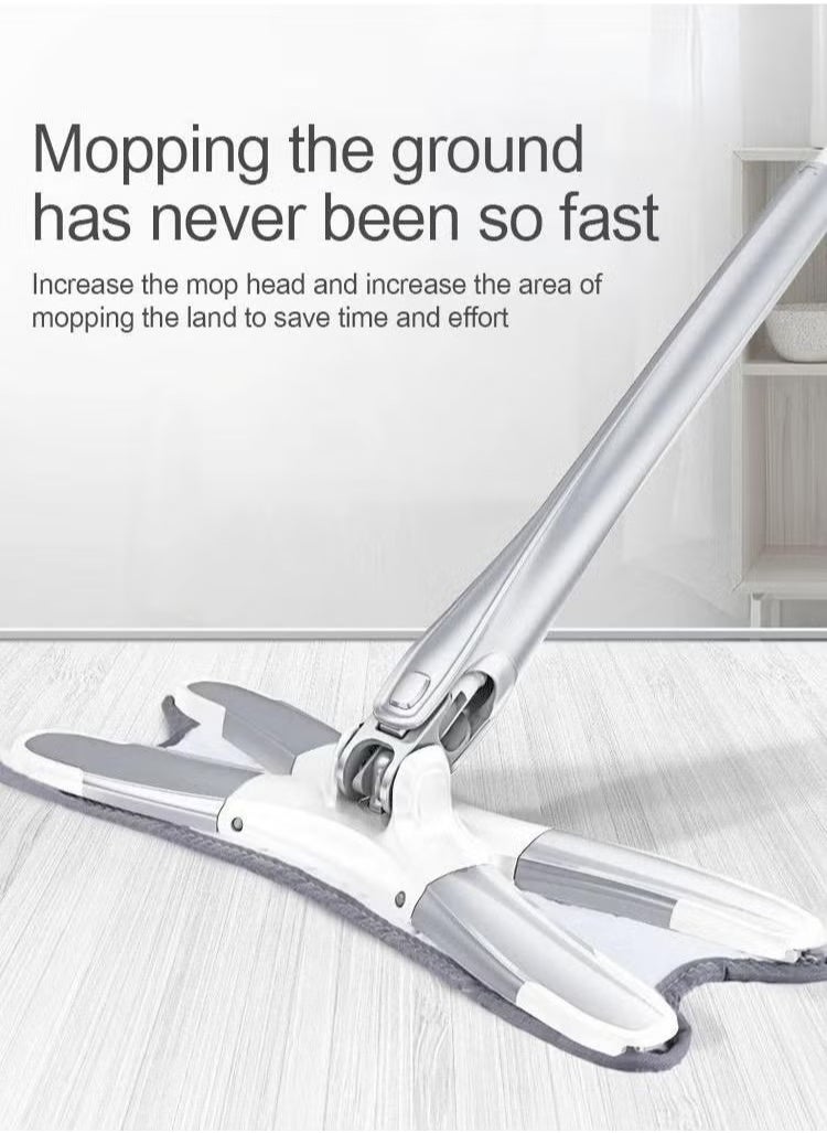 CME Self Spinning Mop 360 Degree Rotating Hands Free Spin Mop X Flat Pattern for Floor Cleaning  - Image 5