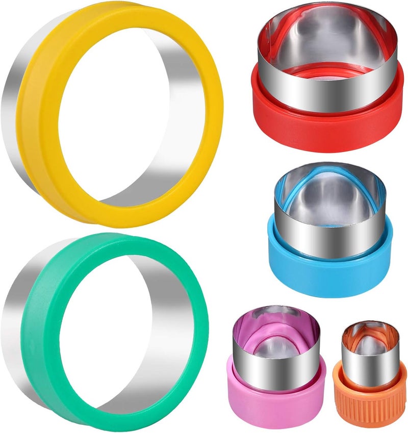 magigift Round Cookie Biscuit Cutter Set, 6 Graduated Circle Pastry Cutters, Stainless Steel Cookie And Dough Cutters for Donut and Scone, Circle Cutter Cake Ring Molds - Image 1