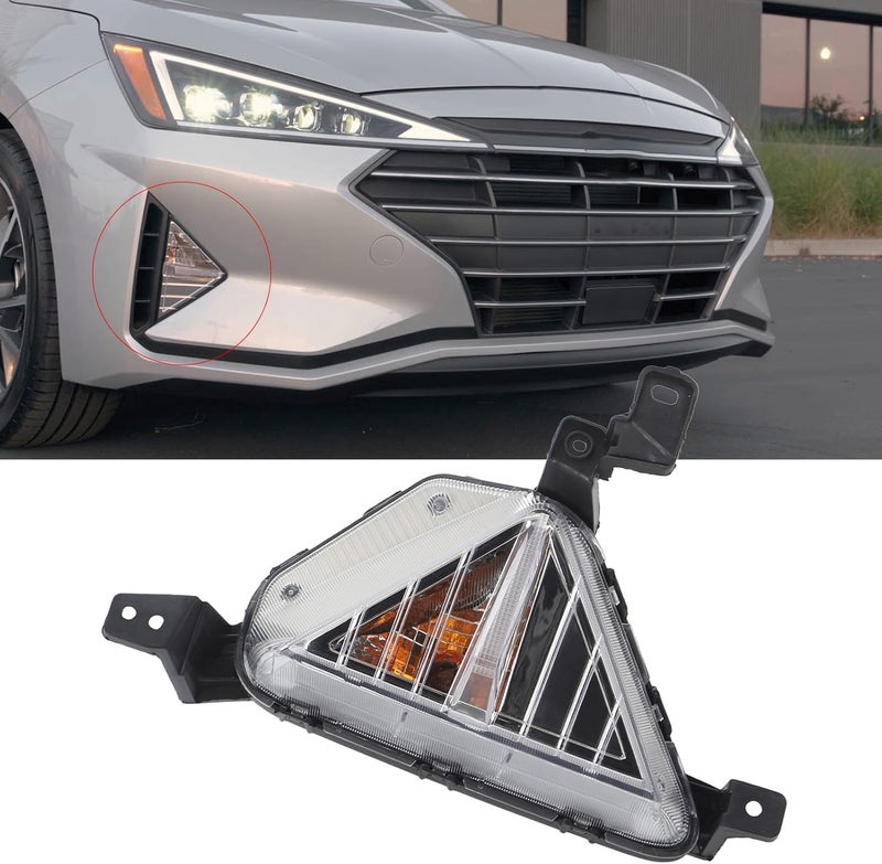Raguso Front Fog Light Assembly for Hyundai Elantra 2019-2020 (Right 92302F2510 HY2531102C) - Image 2