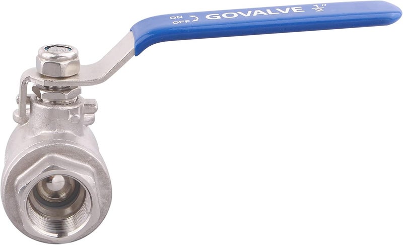 GOVALVE 2PC Ball Valve Stainless Steel - 1/2" NPT Female Full Port - Image 4
