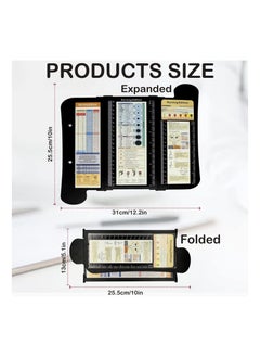 Y&D Nursing Clipboard Foldable, Aluminum Medical with Edition Cheat Sheets, Nurse Folding for Nurses Doctors Student Gifts, Black, Trifold Clipboard(1Pack )  - Image 5