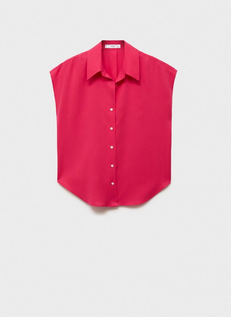 MANGO Lyocell Sleeveless Shirt  - Image 5