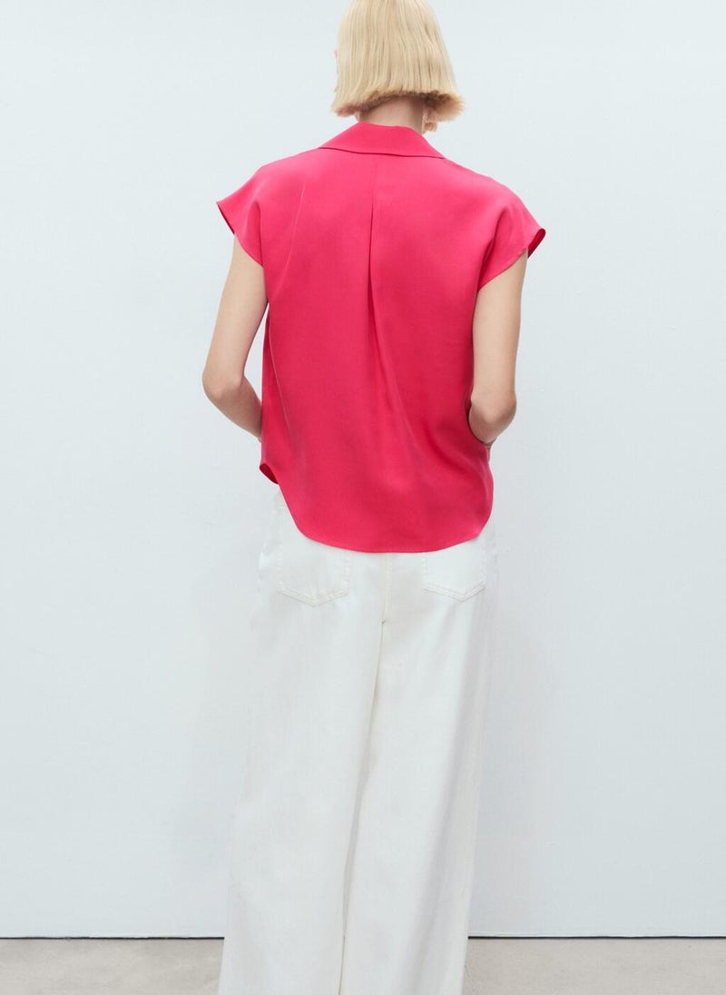 MANGO Lyocell Sleeveless Shirt  - Image 2