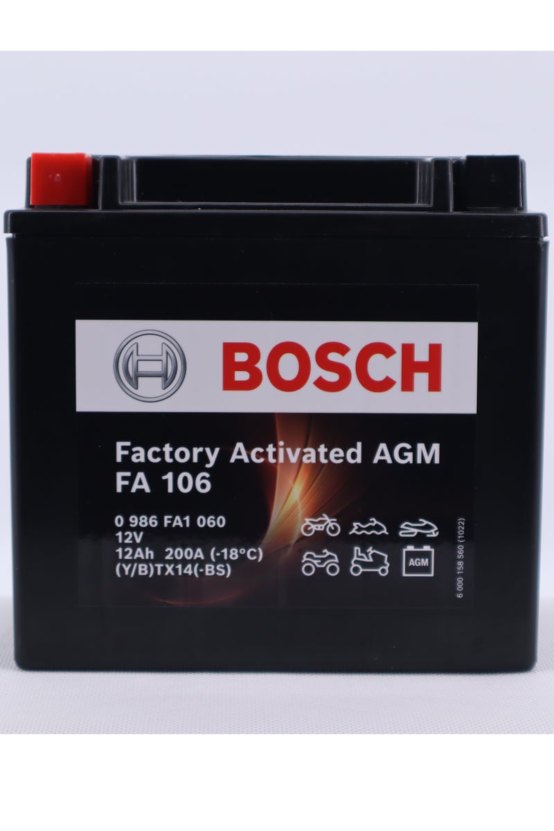 Bosch 12 Ah AGM Battery - Image 1