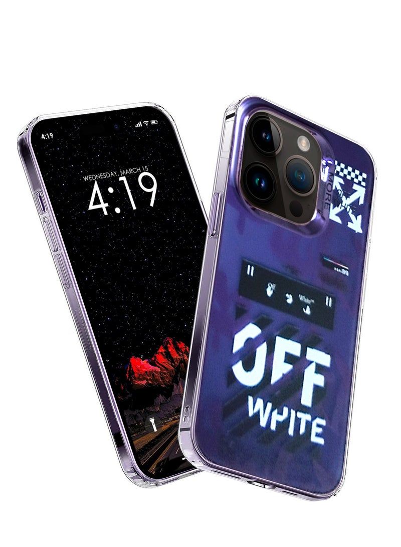 Wtech More Series Colorful Design Protective Case Cover For Apple iPhone 15 Pro Max 2023 Purple/Black - Image 1