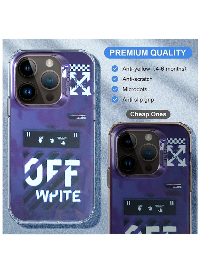 Wtech More Series Colorful Design Protective Case Cover For Apple iPhone 15 Pro Max 2023 Purple/Black - Image 3