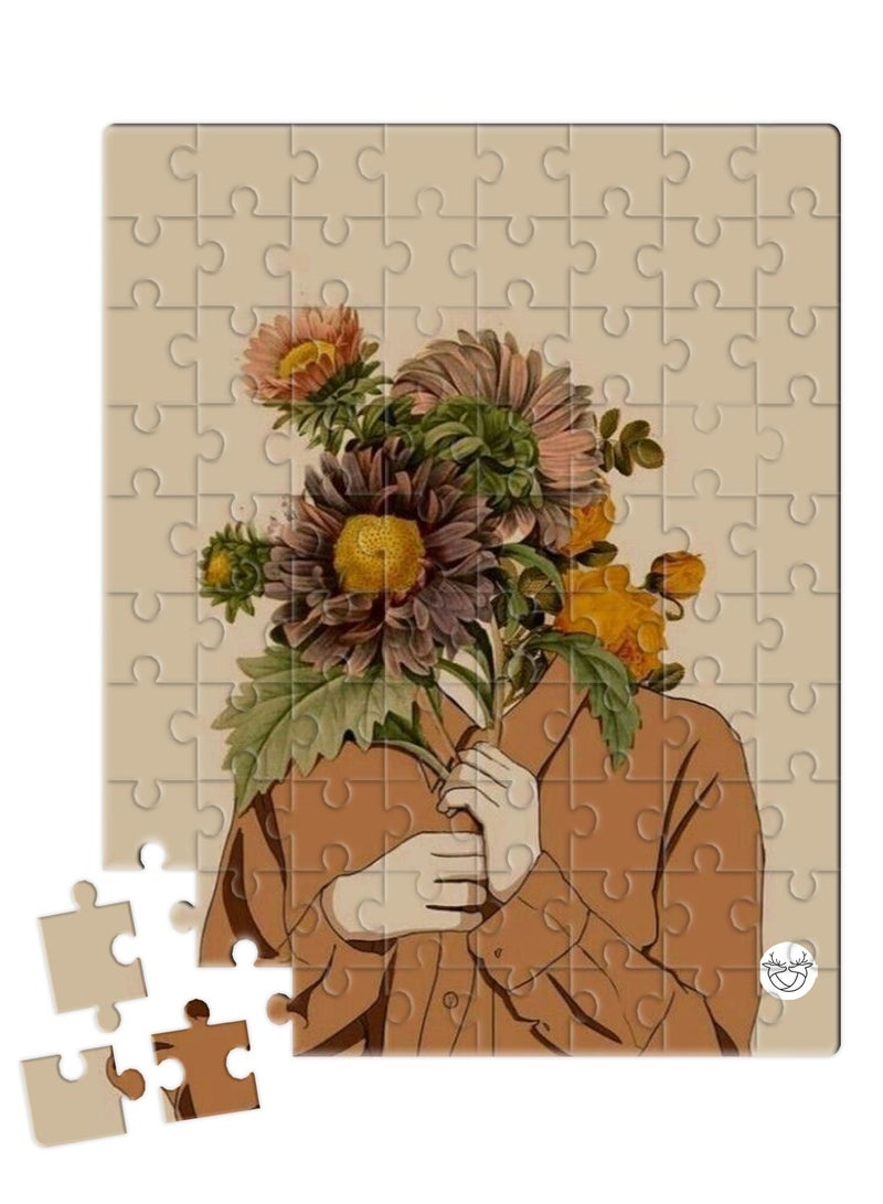 Reeman Design Puzzle printed with a flower bouquet design
