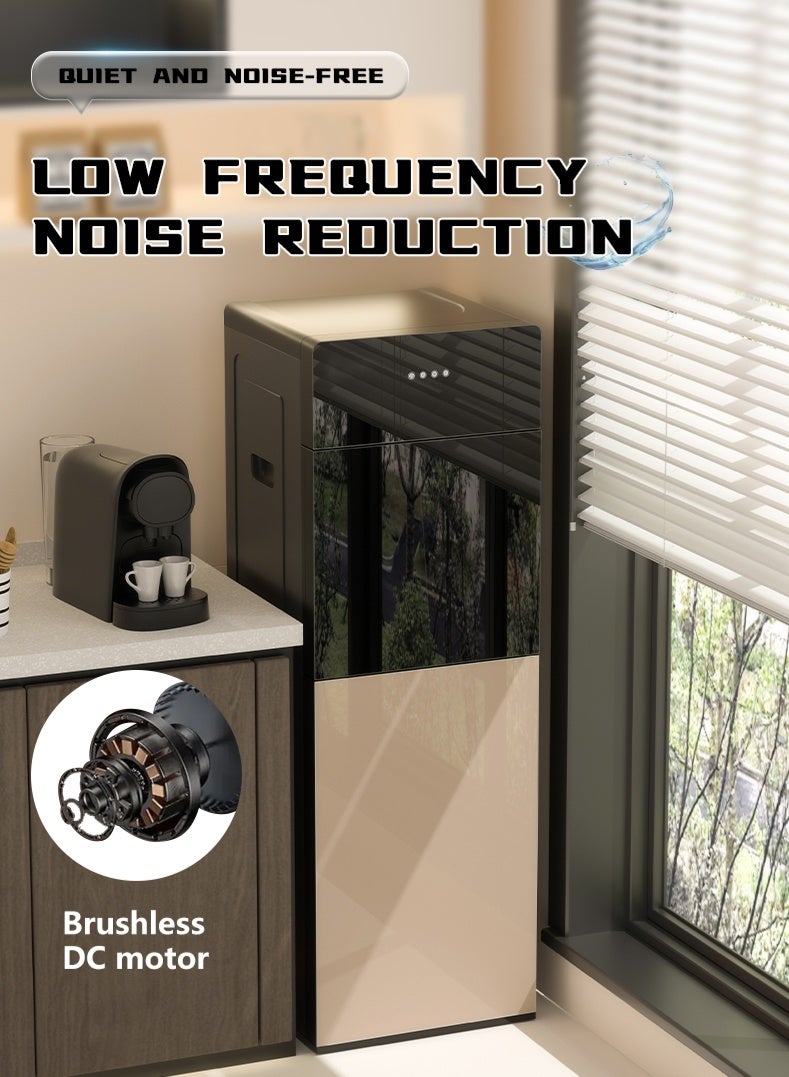 Hot & Cold Water Cooler for Home Office - Bottom Loading 5 Gallon Dispenser - Ideal 3 in 1 Water Cooler