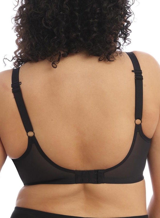 Elomi Women's Brianna Underwire Padded Half-Cup Bra, Black, 42H - Image 3