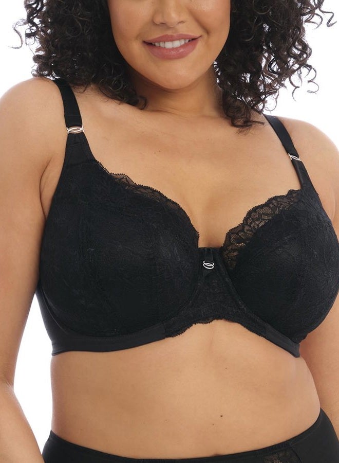 Elomi Women's Brianna Underwire Padded Half-Cup Bra, Black, 42H - Image 1
