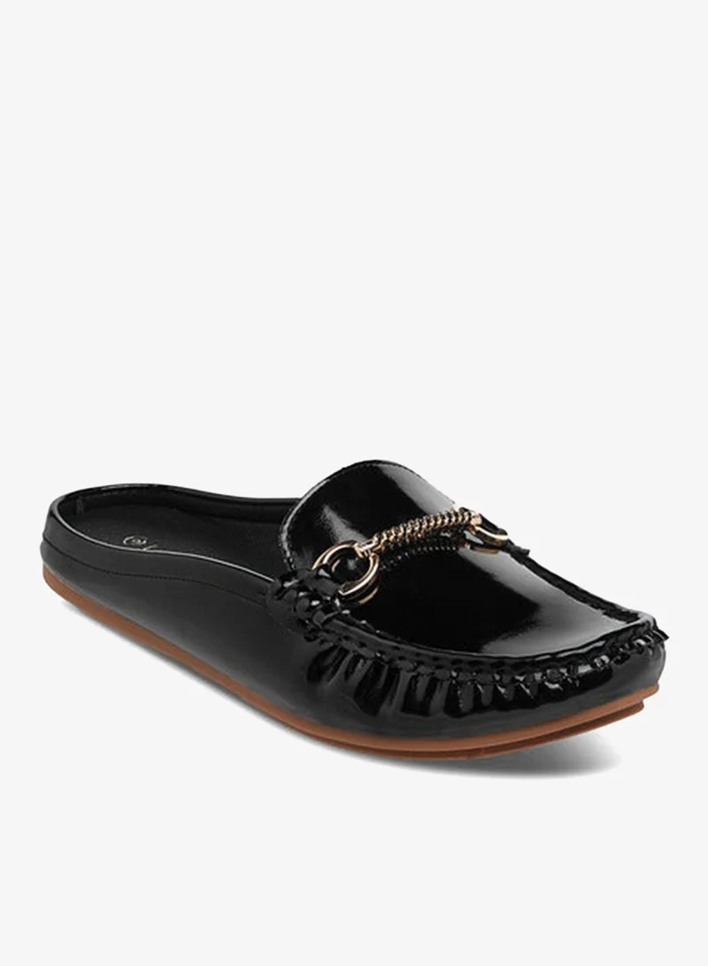 Le Confort Women's Slip-On Mules with Metal Accent