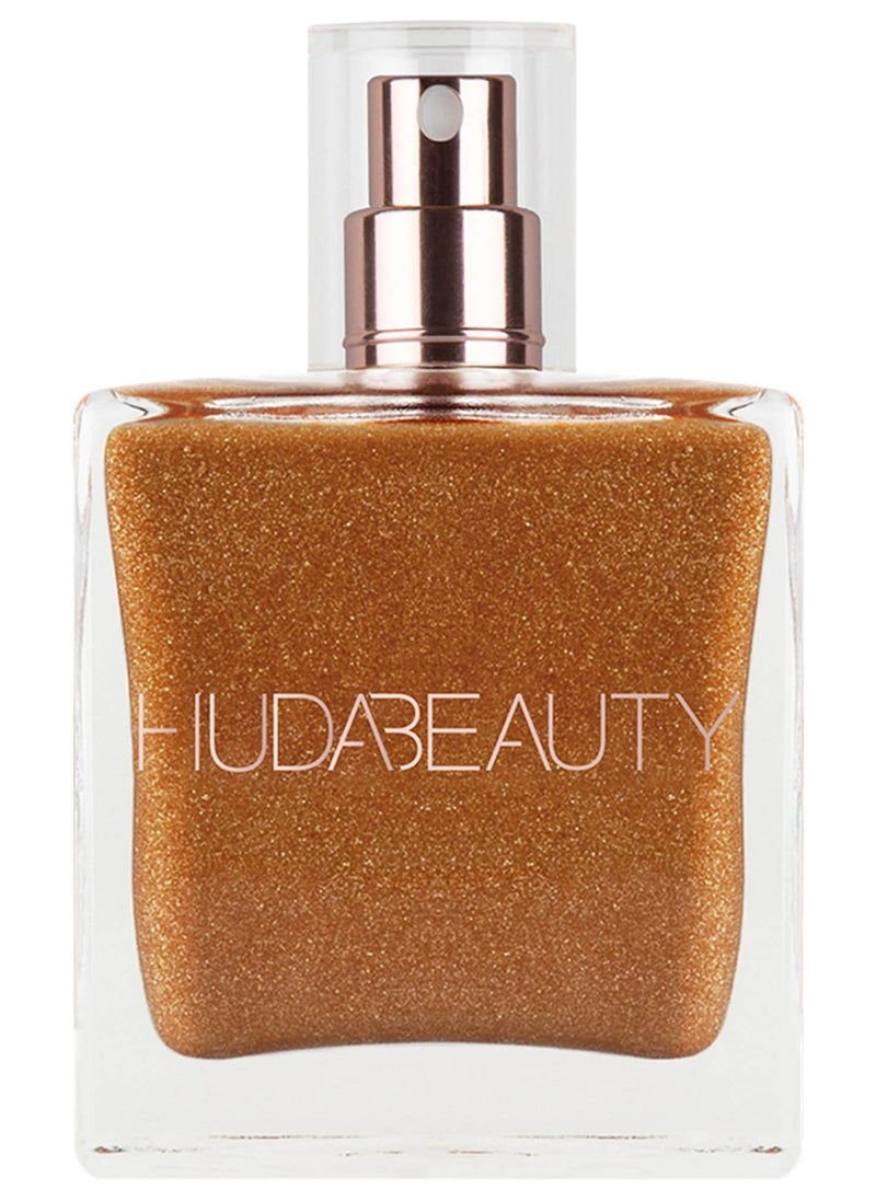 HUDA BEAUTY هدى بيوتي نيمف زيت جاف لامع للجسم، 100 مل  - Image 1