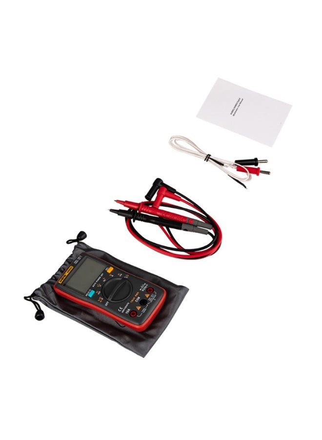 NIBEMINENT Automatic Range True RMS Digital Multimeter Clamp Meter Red/Black - Image 3