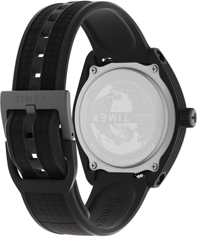 Timex Unisex Urban Pop 40mm Watch - Black Strap Black Dial Black Case - Image 5