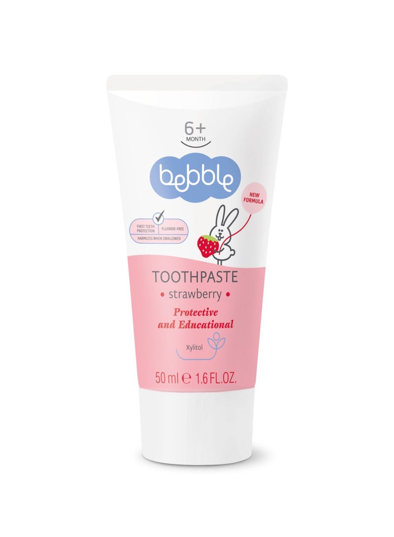 Bebble Strawberry Toothpaste for Babies 50ml - Image 2