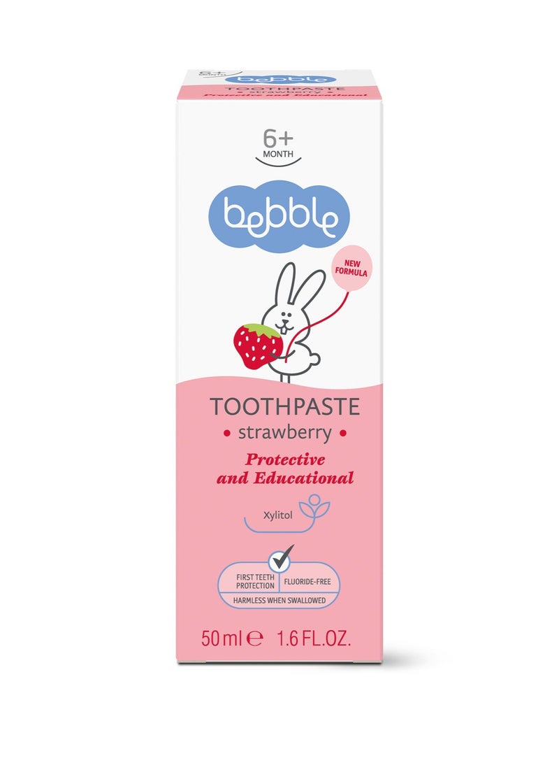 Bebble Strawberry Toothpaste for Babies 50ml - Image 1