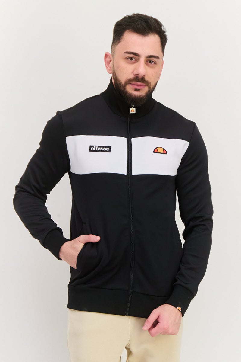 Ellesse Men Sportswear Fit Long Sleeve Training Track Sweatshirt, Black - Image 1