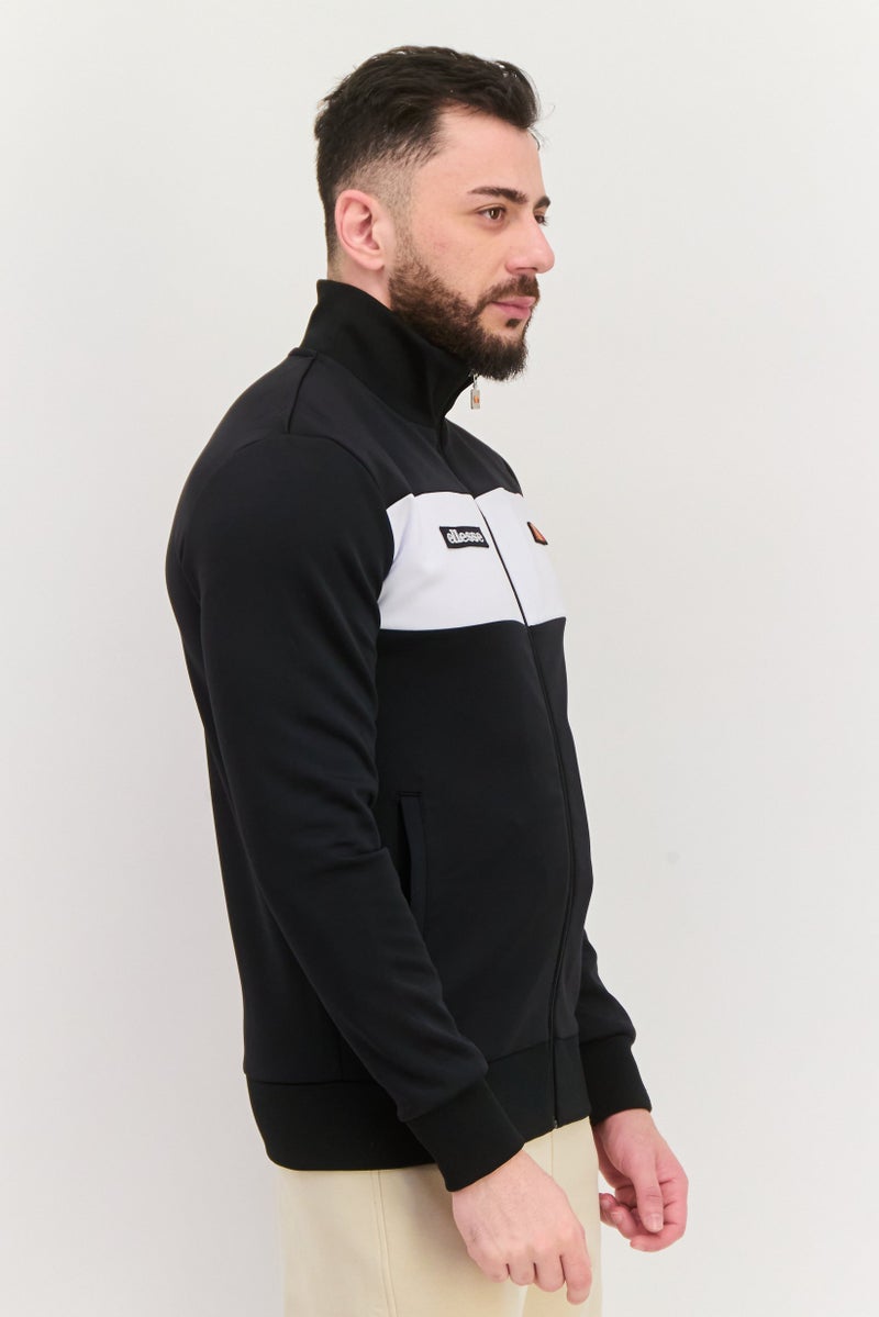 Ellesse Men Sportswear Fit Long Sleeve Training Track Sweatshirt, Black - Image 3