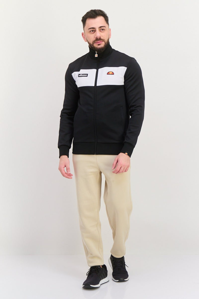 Ellesse Men Sportswear Fit Long Sleeve Training Track Sweatshirt, Black - Image 4