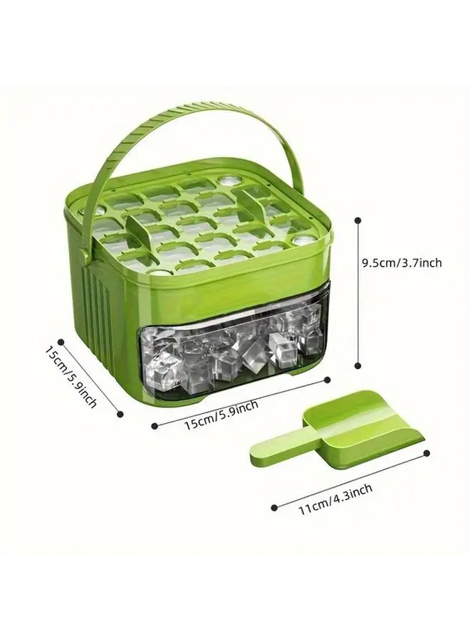 Double Layer Portable Ice Press Tray Makes 50 Ivory White Ice Cubes - Image 3