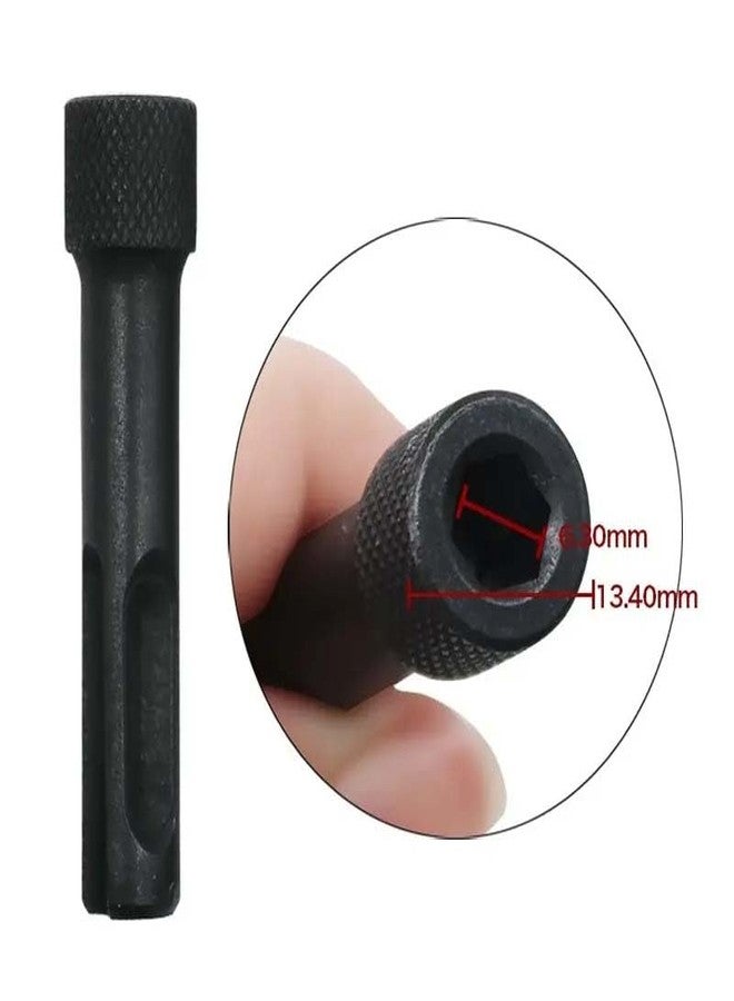 A AND S TOOLS 2pcs SDS Plus to 1/4" Inch Hex Socket Nut Impact Driver Adaptor Set Impact Driver Socket Adapter - Image 5
