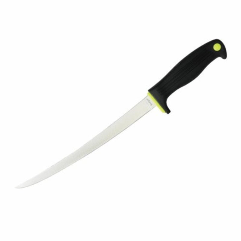 Kershaw 9" Clearwater Fish Fillet Knife, Black, 9 Inch Fixed Stainless Steel Blade, Trailing Point Blade Tip, Includes ABS Sheath, Fishing Fillet Knife for Large Salt and Fresh Water Fish - Image 1