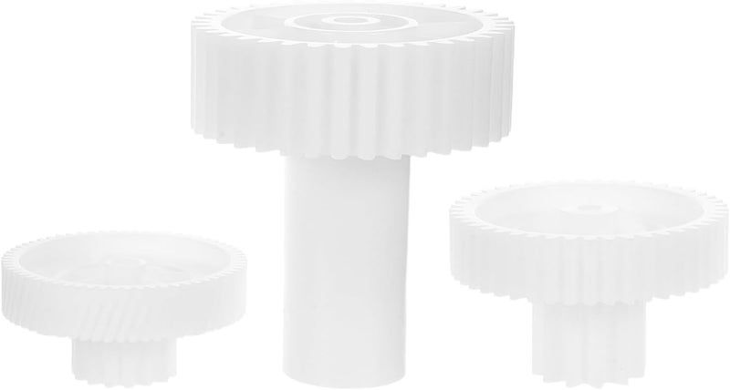 KICHOUSE Meat Grinder Replacement Gears Set of 3 Universal Plastic Gear Accessories Compatible with Electric or Manual Meat Maker Sausage Machine Parts for Home Appliance Maintenance - Image 1