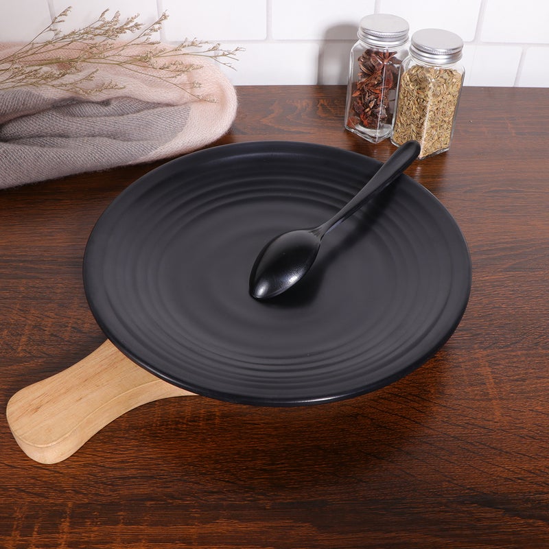 Dinnerware Imitation Porcelain Dinner Plate Restaurant Dishes Cutlery Noodles Round Plates (LJP010) - Image 5