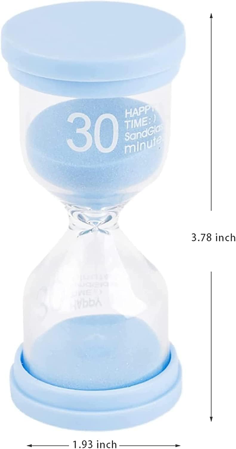 ChicAbode 4 Pcs Sand Timer, Small Hourglass Timer, Visual Timer for Kids, 5mins, 10mins, 15mins, 30mins Sand Clock Timer, for Game, Home, Cooking, Kitchen, Toothbrush, Classroom, Office Decoration - Image 2