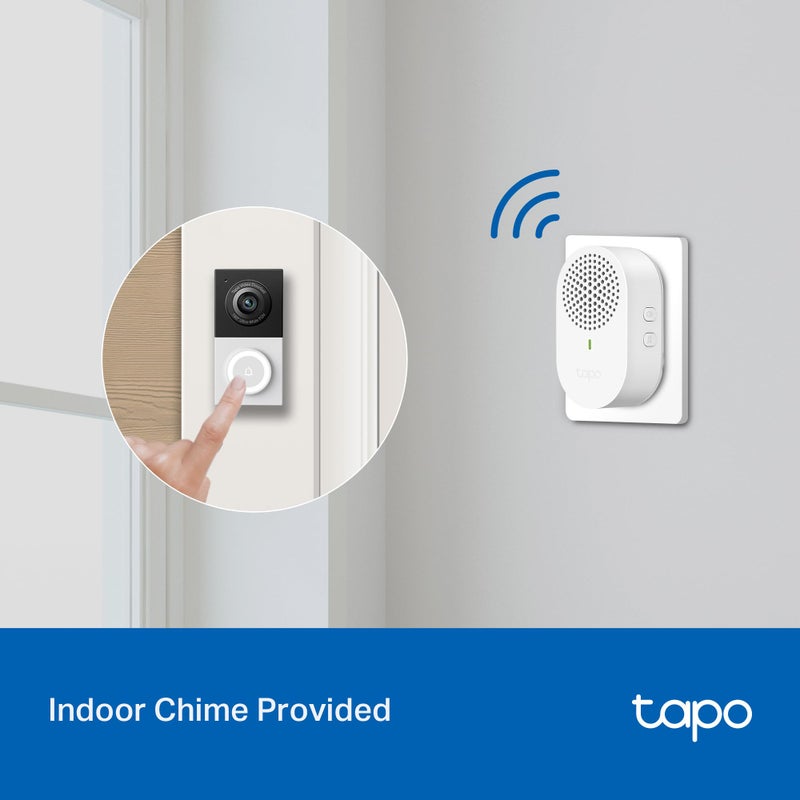 Tapo 2K Wired Smart Video Doorbell - 180 Ultra-Wide Field of View, Person/Vehicle/Package Detection, 2-Way Audio, Color Night Vision, Subscription-Free Local Storage or Optional Cloud, D130 - Image 3