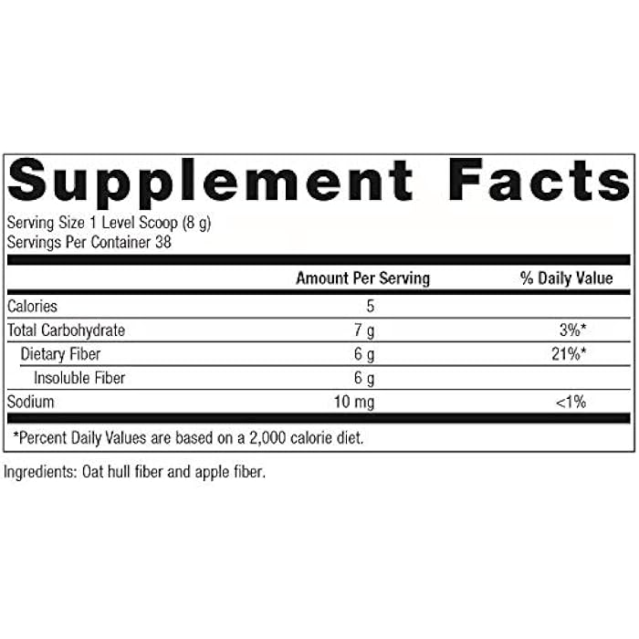 Metagenics MetaFiber - 6 g Dietary Fiber - Supports GI Regularity & Occasional Constipation Relief* - Fiber Blend Powder - Non-GMO & Gluten-Free - 10.72 oz - Image 2