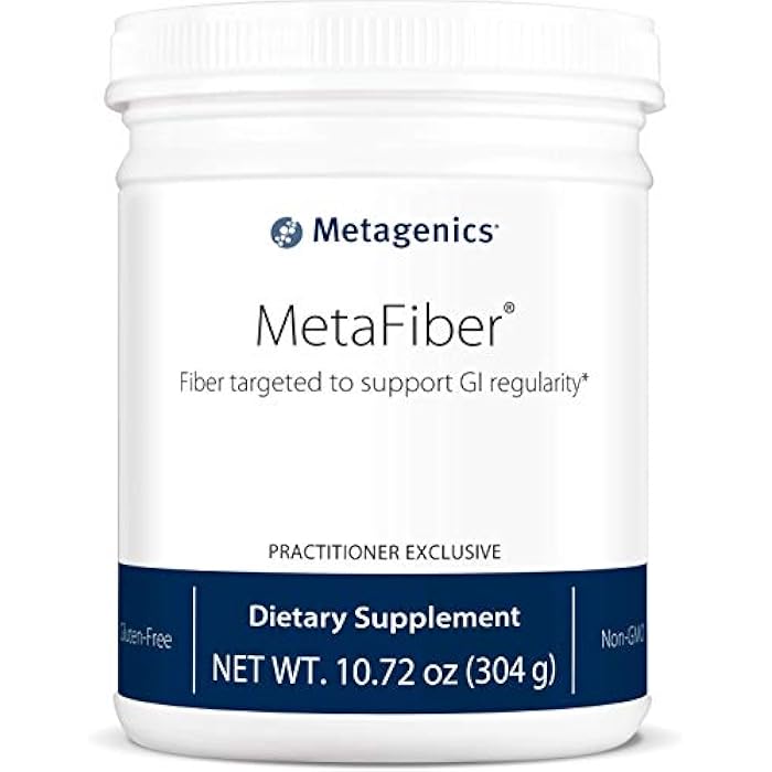 Metagenics MetaFiber - 6 g Dietary Fiber - Supports GI Regularity & Occasional Constipation Relief* - Fiber Blend Powder - Non-GMO & Gluten-Free - 10.72 oz - Image 1